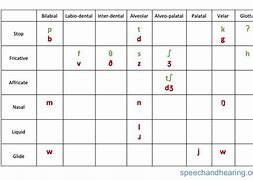 Image result for IPA Consonant Chart