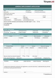 Image result for Blank Job Application Template PDF