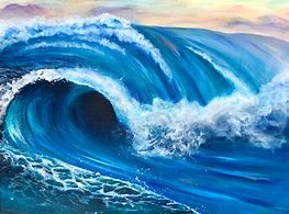 Image result for Water Wave Painting