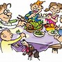 Image result for Family of 5 at Dinner Table Clip Art