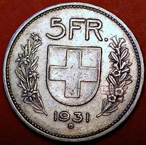 Image result for Confoederatio Helvetica 5 Franc Coin