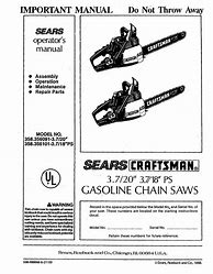 Image result for Craftsman Chainsaw Repair Manual