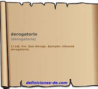 Image result for derogatorio