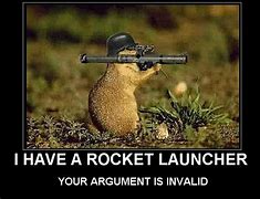 Image result for Defend Yourself Rocket Launcher Meme