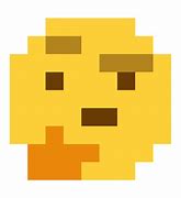 Image result for Thinking Face Pixelated