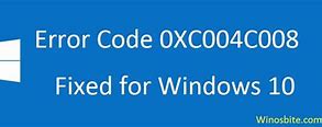 Image result for Activation Error 0xC004C008