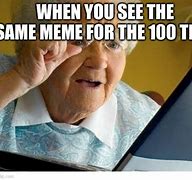 Image result for Old Lady Computer Meme