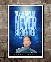 Image result for Galaxy Quest Never Give Up Never Surrender Keychain
