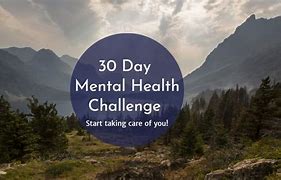 Image result for 30-Day Mental Health Challenge