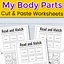 Image result for Body Parts Printable Worksheet
