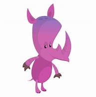 Image result for Purple Rhino Cartoon