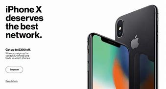 Image result for Verizon Wireless iPhone X to the Side to Side Iphonw XS