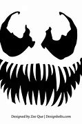Image result for Venom Face Pumpkin