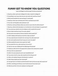 Image result for Funny Get to Know Me Questions