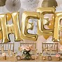 Image result for Gold Letter Balloons