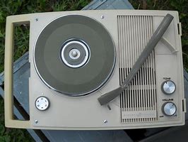 Image result for Vintage Battery Powered Record Player