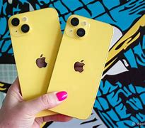 Image result for iPhone 15 vs 14 Yellow