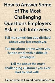 Image result for Tough Job Interview Questions
