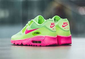 Image result for Pink and Green Nike Shoes