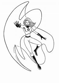 Image result for Invisible Woman Fantastic Four Coloring Pages