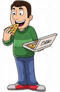 Image result for Person Eating Pizza Clip Art