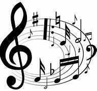 Image result for Red Music Notes Background
