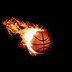 Image result for Flaming Basketball Background