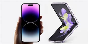 Image result for Samsung Galaxy Flip 4 vs iPhone 14