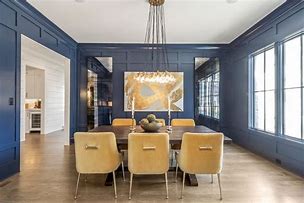 Image result for Monochromatic Blue Living Room