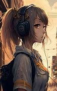Image result for Girl with Headphone and Guitar Anime