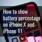 Image result for Showing Battery Percentage On iPhone X