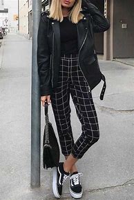 Image result for Easy Black and White Pants