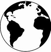 Image result for 2D Earth Black and White