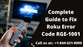 Image result for Roku Troubleshooteer Code Rge1001