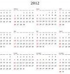 Image result for 2012 Calendar Tempate