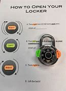 Image result for Unlocking a Combination Lock How to Visual Guide