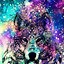 Image result for Rainbow Galaxy Wolf Background