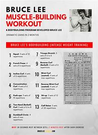Image result for Bruce Lee Daily Workout