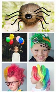 Image result for Funny Hairstyles for Crazy Hair Day