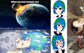 Image result for Anime Earth Meme