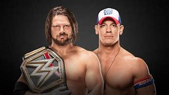 Image result for WWE Royal Rumble John Cena vs AJ Styles