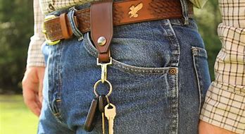 Image result for Leather Key Holder for Duty Belts