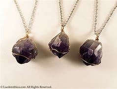 Image result for Wire Wrapped Amethyst Necklace