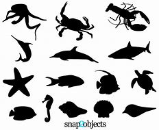 Image result for Sea Life Silhouette Clip Art