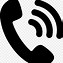 Image result for Telephone Icon Black and White