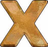 Image result for Gold Letter X