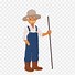 Image result for Old Farmer Drawing