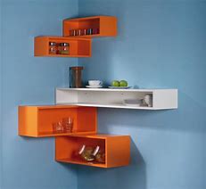 Image result for Corner TV Wall Mount with Shelf