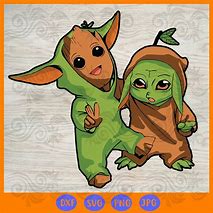 Image result for Groot and Baby Yoda SVG