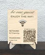 Image result for Wi-Fi QR Code Laser-Engraved